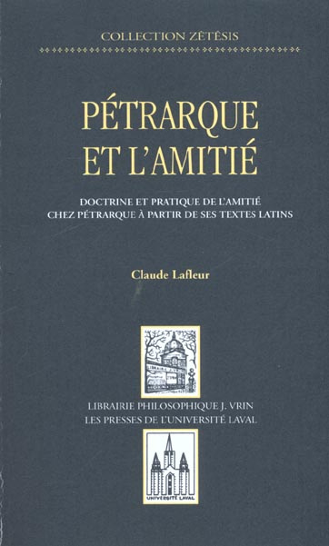 PETRARQUE ET L'AMITIE