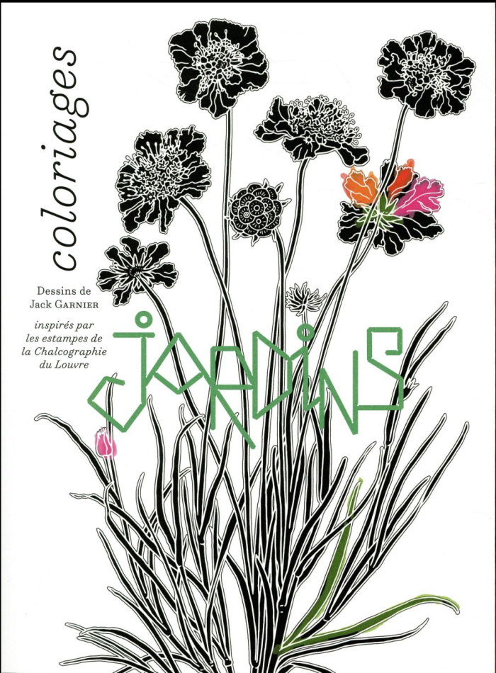 Jardins. Coloriages