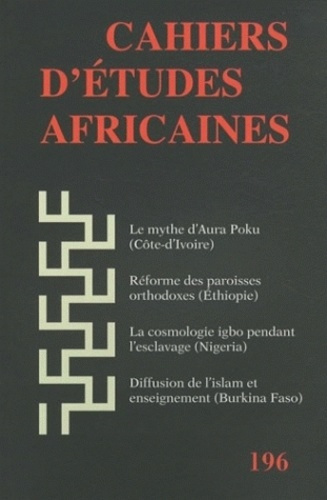 Cahiers d'études africaines N° 196