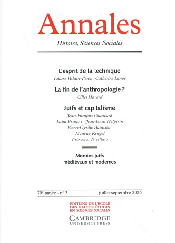 Annales Histoire, Sciences Sociales N° 3, juillet-septembre 2024