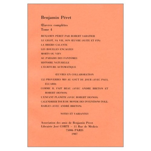 OEUVRES COMPLETES. Tome 4