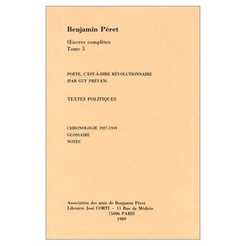 OEUVRES COMPLETES. Tome 5