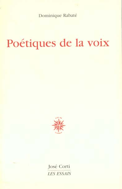 Poétiques de la voix