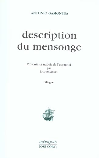 Description du mensonge. Edition bilingue français-espagnol