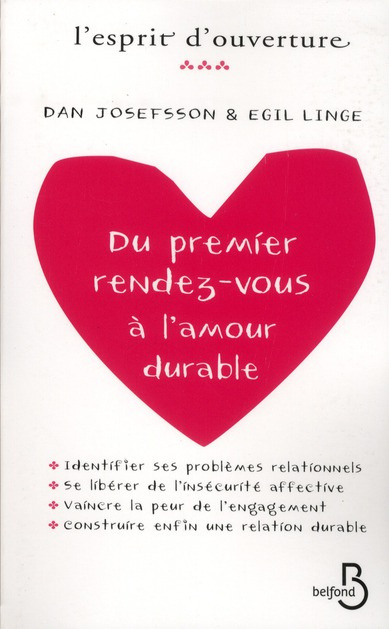 Du premier rendez-vous à l'amour durable. Identifier ses problèmes relationnels, se libérer de l'ins