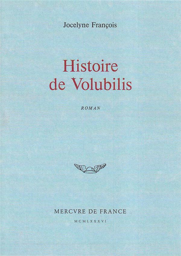 HISTOIRE DE VOLUBILIS