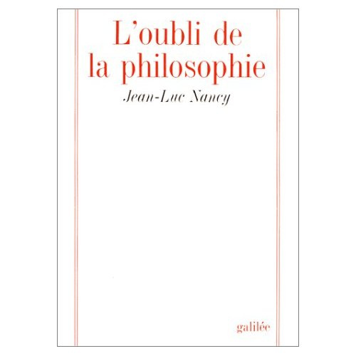 L'Oubli de la philosophie