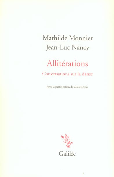 Allitérations. Conversations sur la danse