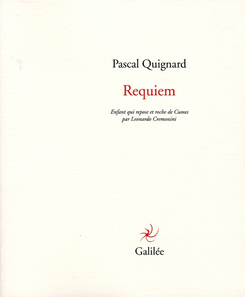 Requiem. Enfant qui repose et roche de Cumes par Leonardo Cremonini