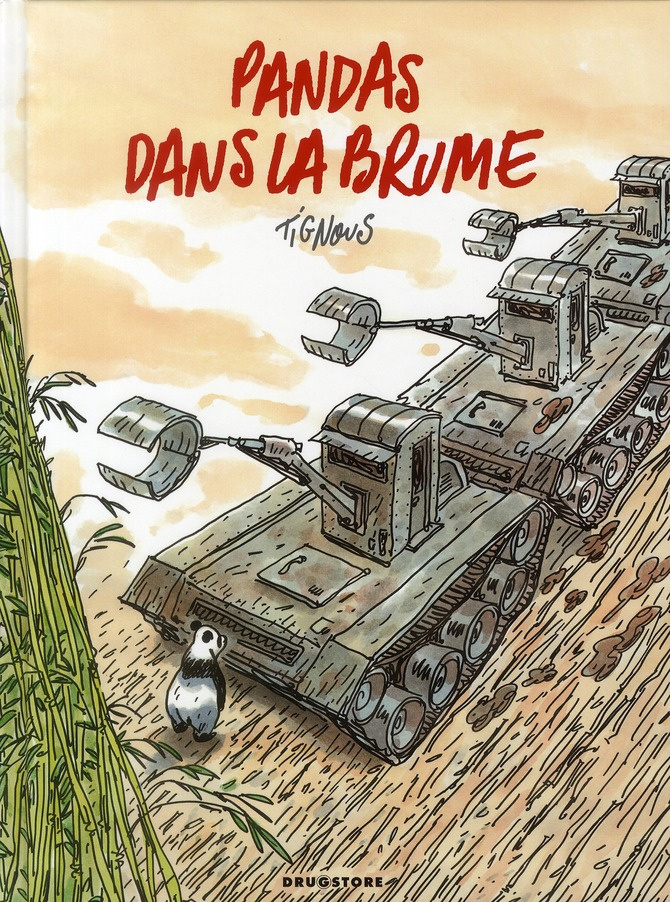 Pandas dans la brume. Dans les forêts de bambous