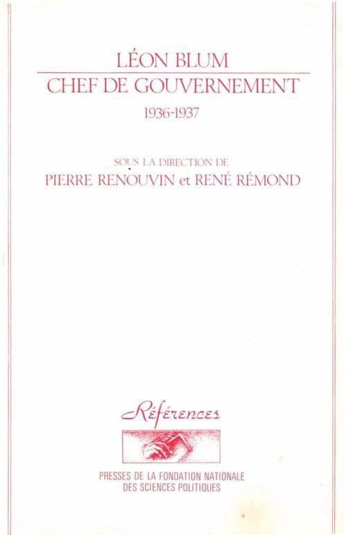 Léon Blum chef de gouvernement. 1936-1937