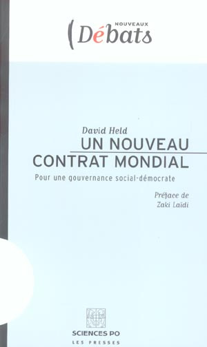 Un nouveau contrat mondial. Pour une gouvernance social-démocrate