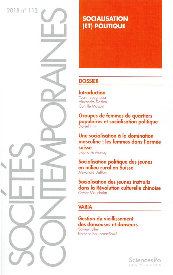 Sociétés contemporaines N° 112, 2017