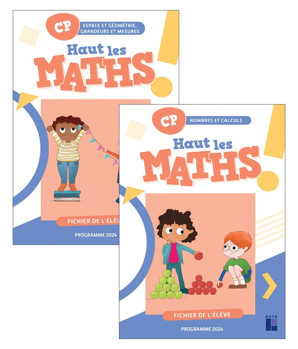 Haut les maths CP. Fichier de l'élève, 2 volumes, Edition 2025