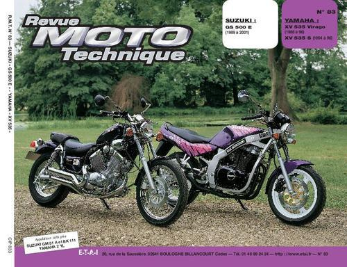 Revue Moto Technique N° 83 : Suzuki GS 500 E - Yamaha XV 535
