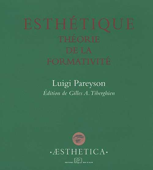 Esthétique. Théorie de la formativité