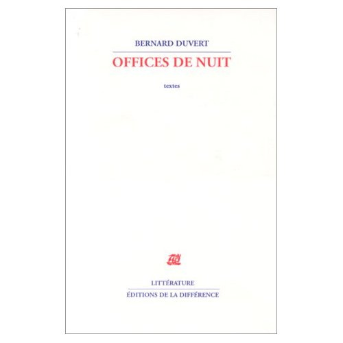 Offices de nuit. Textes