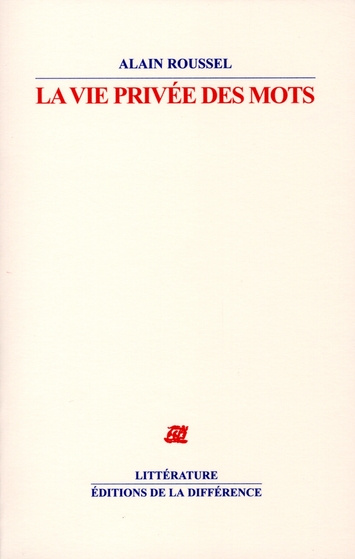 La vie privée des mots