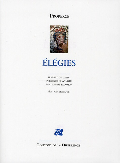 Elégies. Edition bilingue français-latin