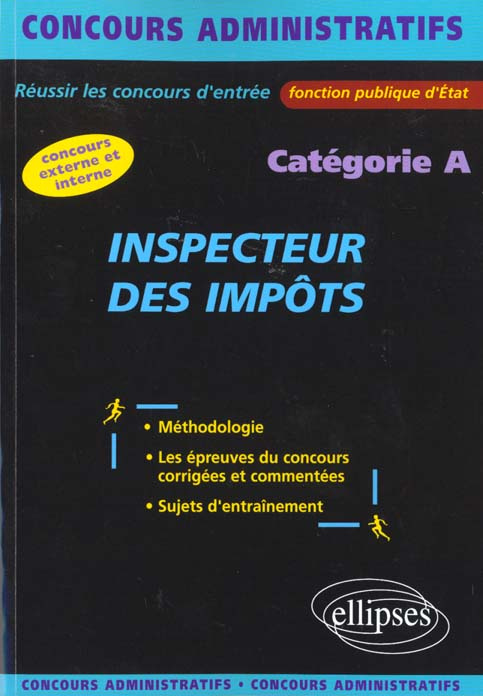 Inspecteur des impôts. Catégorie A