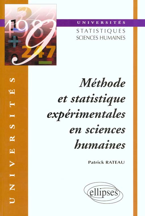Méthode et statistique expérimentales en sciences humaines