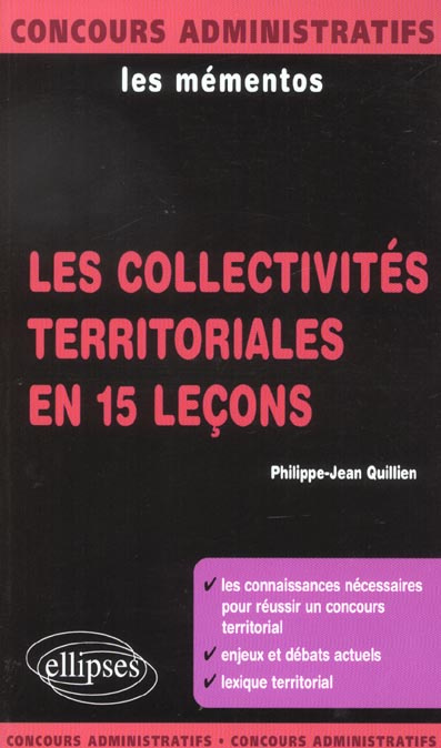 Les collectivités territoriales en 15 leçons