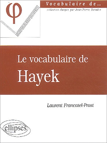 Le vocabulaire de Hayek