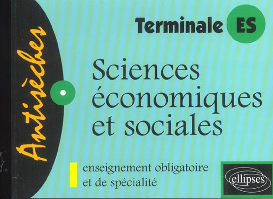 Sciences économiques et sociales Tle ES