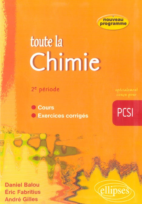 Toute la chimie PCSI 2e période