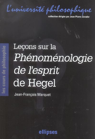 Leçons sur la phénoménologie de l'esprit de Hegel