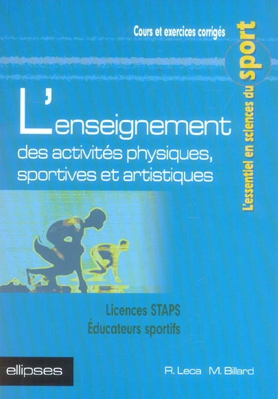 L'enseignement des activités physiques, sportives et artistiques