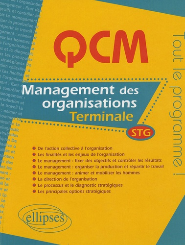 Management des organisations Tle STG