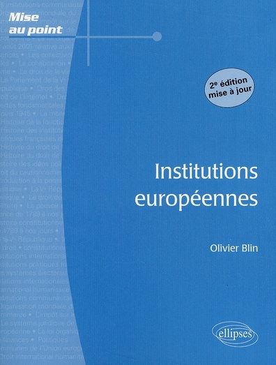 Institutions européennes. 2e édition