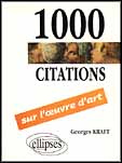 1000 citations sur l'oeuvre d'art
