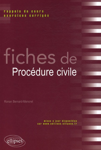 Fiches de procédure civile. Rappels de cours et exercices corrigés