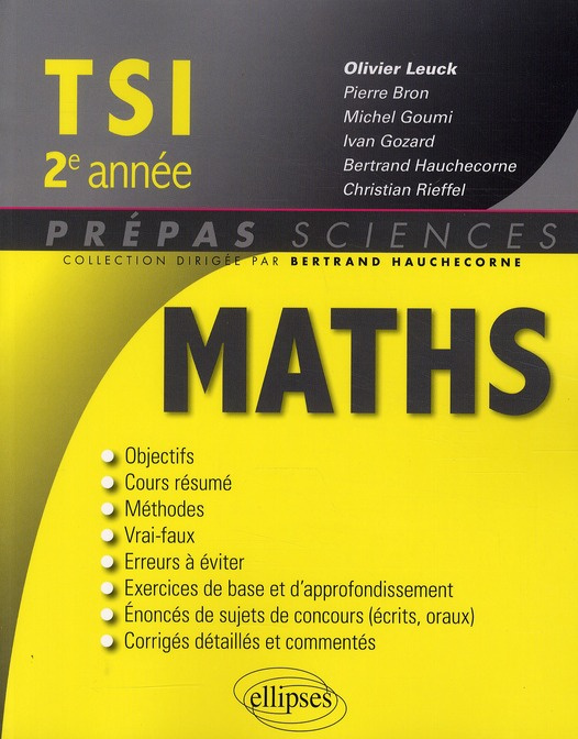 Mathématiques TSI 2e année