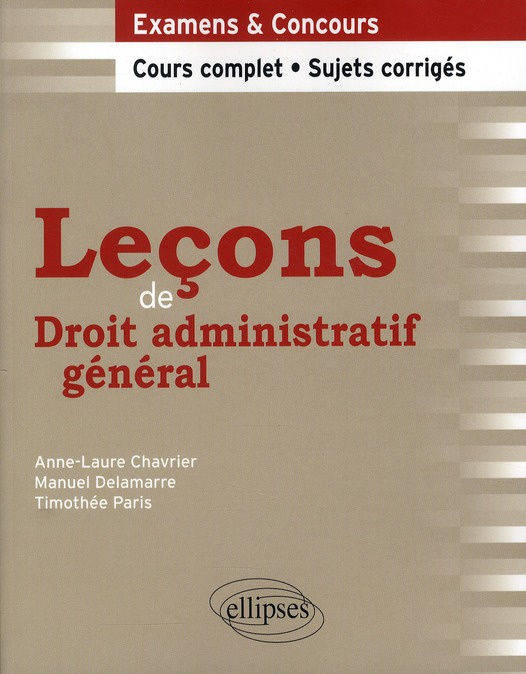 Leçons de Droit administratif général