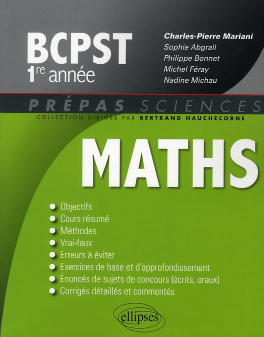 Mathématiques BCPST 1e année