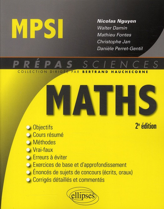 MATHEMATIQUES MPSI - 2E EDITION