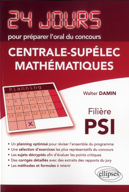 Mathématiques concours Centrale-Supélec filière PSI