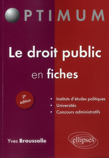 Le droit public en fiches. 2e édition