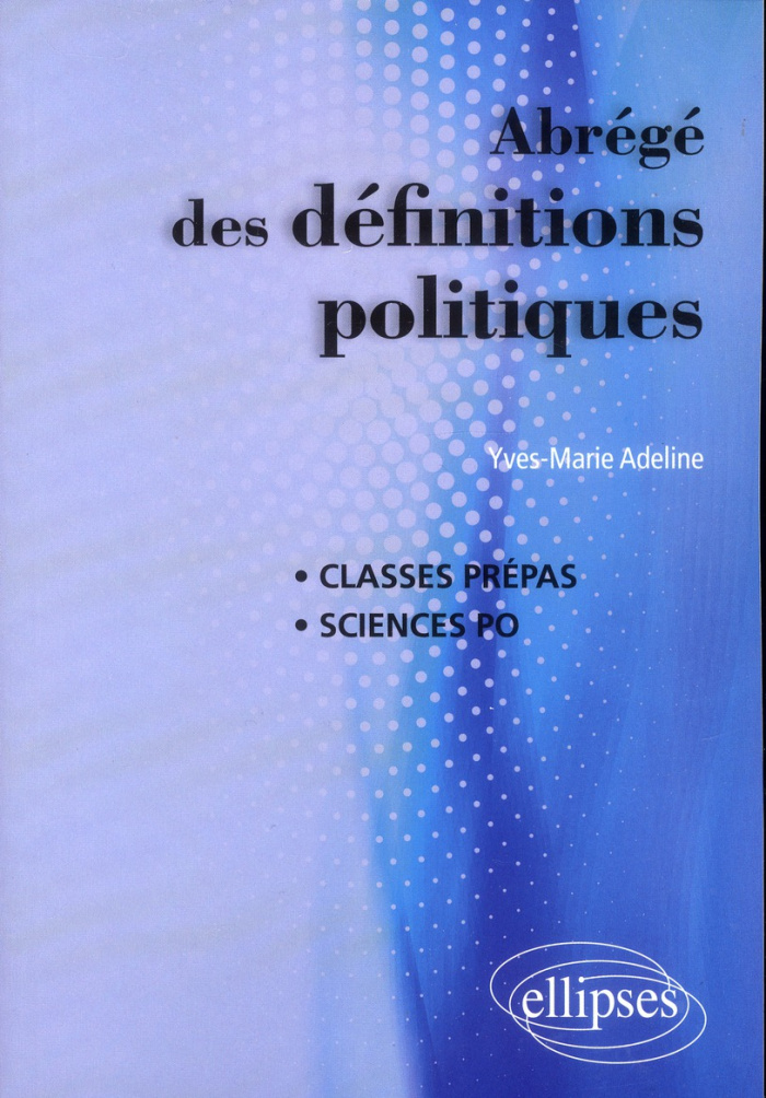 Abrégé des définitions politiques