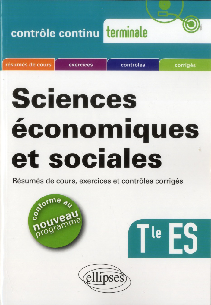 Sciences économiques et sociales Tle ES