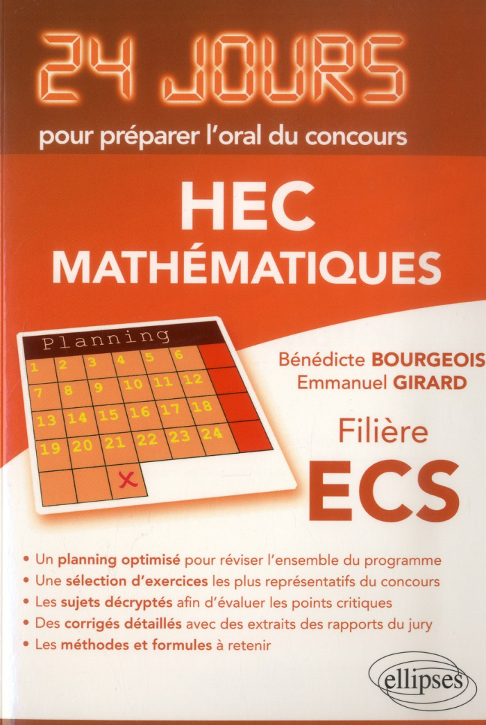 Mathématiques. Concours HEC, filière ECS