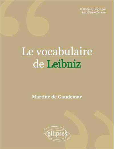 Le vocabulaire de Leibniz
