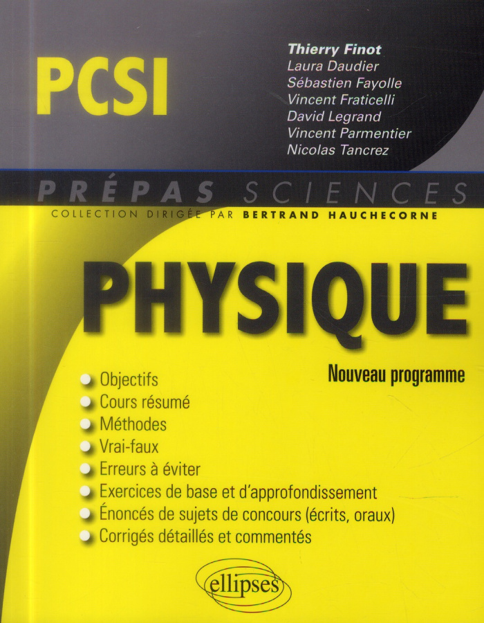 Physique PCSI