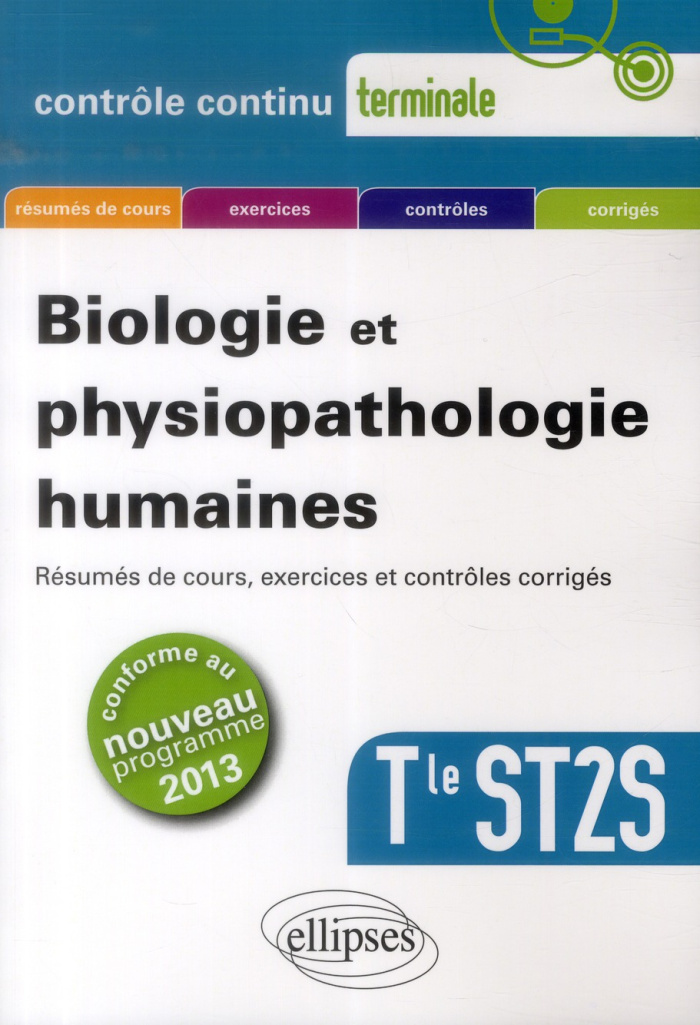 Biologie et physiopathologie humaines Tle ST2S