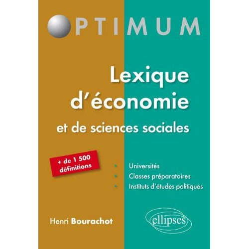 Lexique d'économie et de sciences sociales