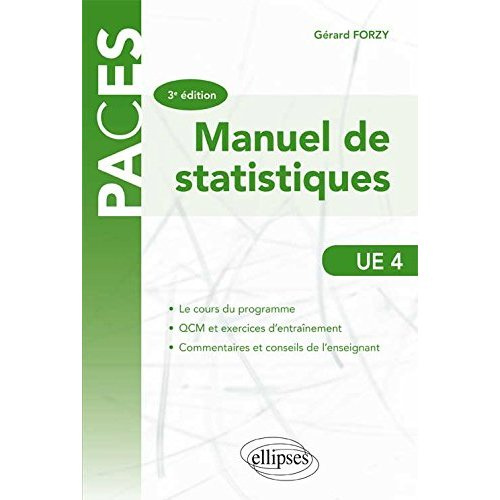 UE4 - MANUEL DE STATISTIQUE - 3E ED.