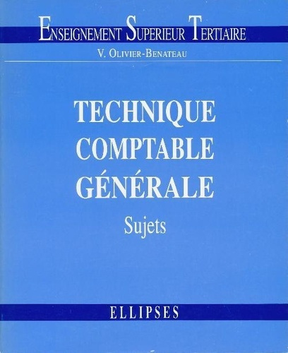 Technique comptable générale. Sujets